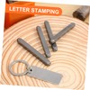 DOITOOL 1 Set Metal Stamping Kit Letter and Number Punch