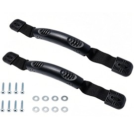 LBTODH 2 PCS Canoe Boat Handle Black Kayak Side Mount Rope Handle for Canoe Boat and Kayak