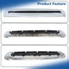 Silscvtt Front Upper Hood Bulge Molding Grille Trim Chrome Replacement