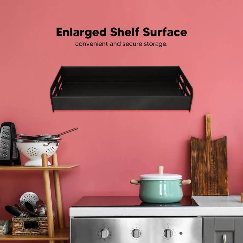 Floating Shelves Space Aluminum Wall Mounted Decorative Storage Shelf for