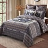 Virah Bella 3 Piece King Lodge Quilt Bedding Set -