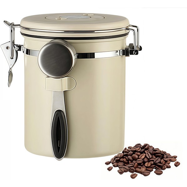 Hoffnugshween Coffee Bean Storage Container, Canister, Airtight Container, 500 ml,