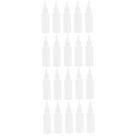 FOMIYES 2sets Oil Bottle Dispenser 50ml Squeeze Bottles for Hair Coloring Leak-Proof Wide Mouth 25pcs*2
