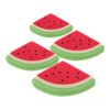 Baluue 4pcs Watermelon Shape Sand Remover Brush Lightweight Sponge Beach