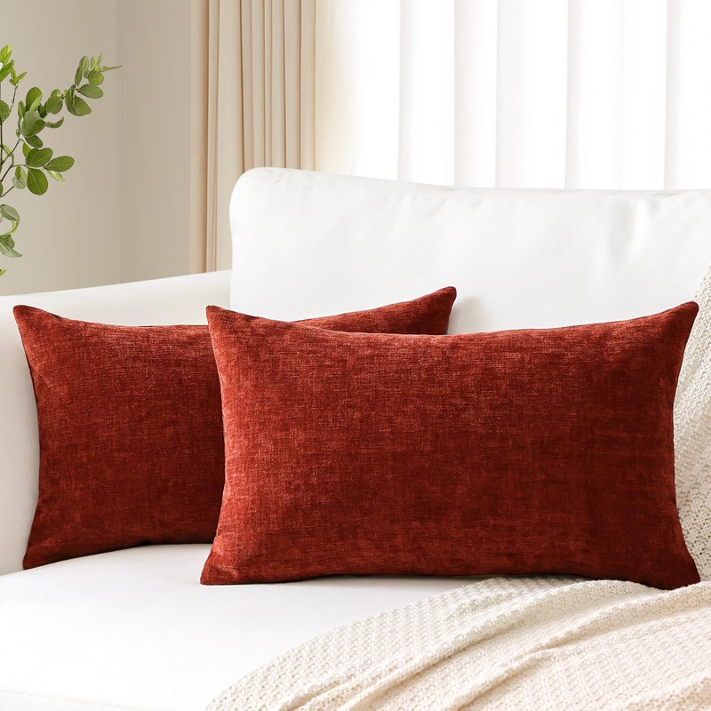 JOTOM Set of 2 Cushion Covers 30x50 cm Soft Chenille
