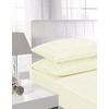 NIYS Luxury Bedding 100% Egyptian Cotton Pillowcase pair House Wife Pillowcase pair 2 pack (Cream, Pillowcase Pair)