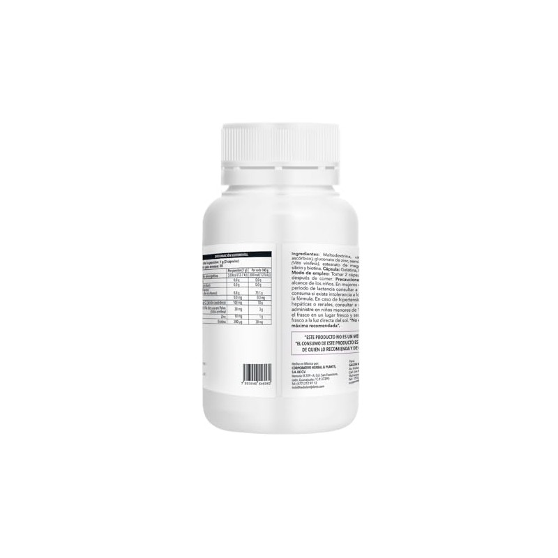 Biotina, Semilla de Uva, Vitamina C y Zinc duo pack,