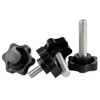 QIRUIRED 4Pcs M8 x 80mm Star Clamping Knob Grip Thumb