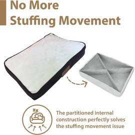 Ellie-Bo Small Dog Bed Cover for 24-inch Dog Cage/Crate - Brown Corduroy/Beige FauxFur