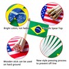 TSMD Brazil Stick Flag Brazilian Small Mini Hand Held Flags,5x8