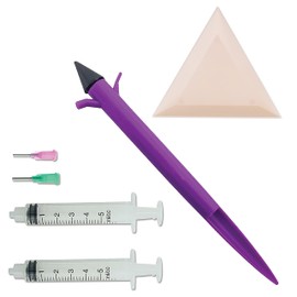 The Beadsmith CrystalFX Combo Pack – Includes Pickup Artist, Magical Tray, 2 Glue Syringes & 2 Applicator Tips – Tools for Working with Crystals, Rhinestones, Flat Backs, Diamond Painting & Nail Art