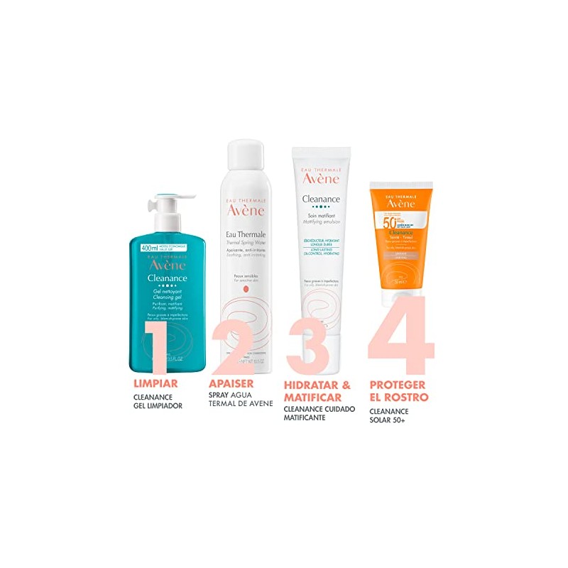 Avene Cleanance, Protector Solar FPS 50 con Color, 50ml