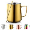 Milk Frothing Pitcher 21oz - 620ml, Kyraton Stainless Steel Espresso
