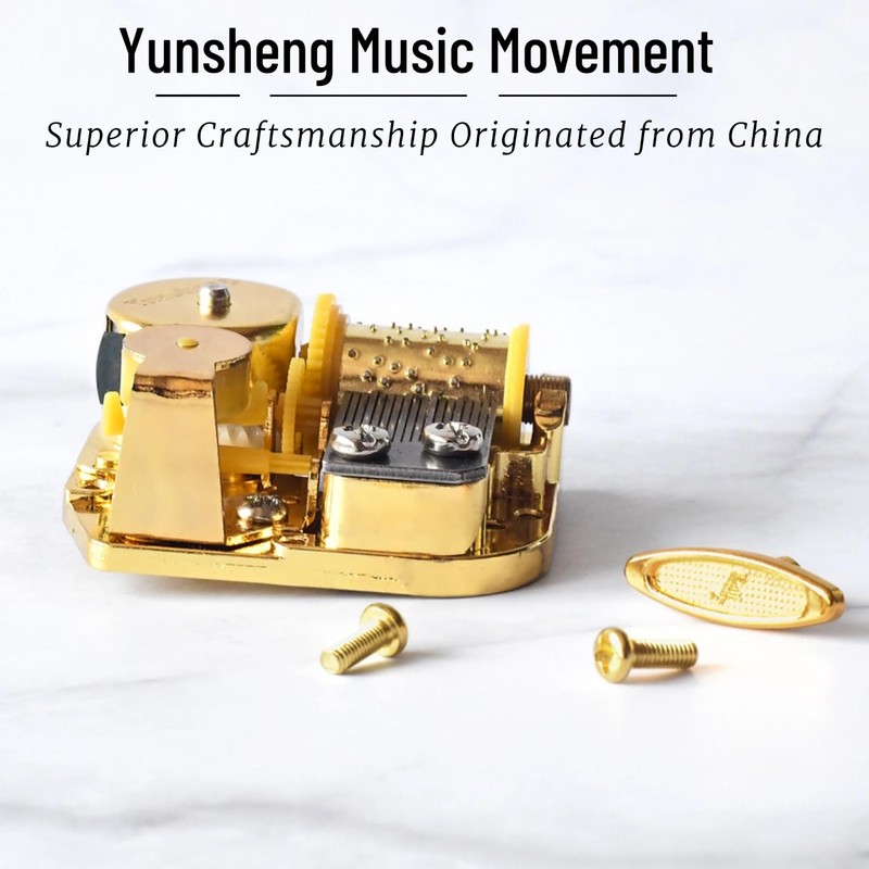 Gueiddi Music Box Mechanism, Jingle Bells 18 Note Musical Movement
