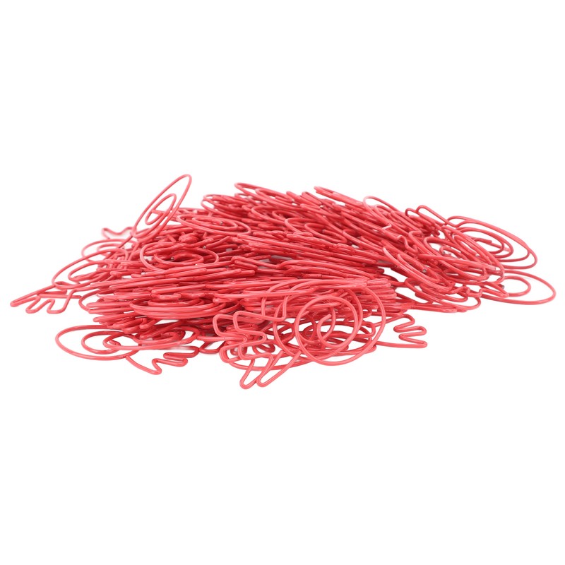 100Pcs Carrot Paper Clips Carrot Shape Strong Metal Anti Slip