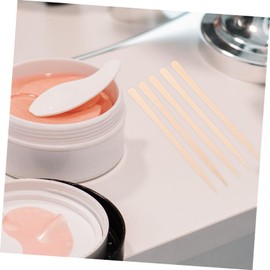 Mikinona Nose Hair Remover Applicator 100pcs Wooden Hard Wax Sticks for Body Hairs Women