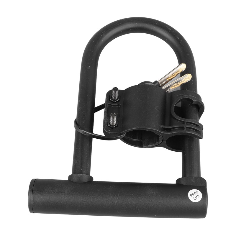 Bike U Lock with Steel Cable 2 Key Universal Anti