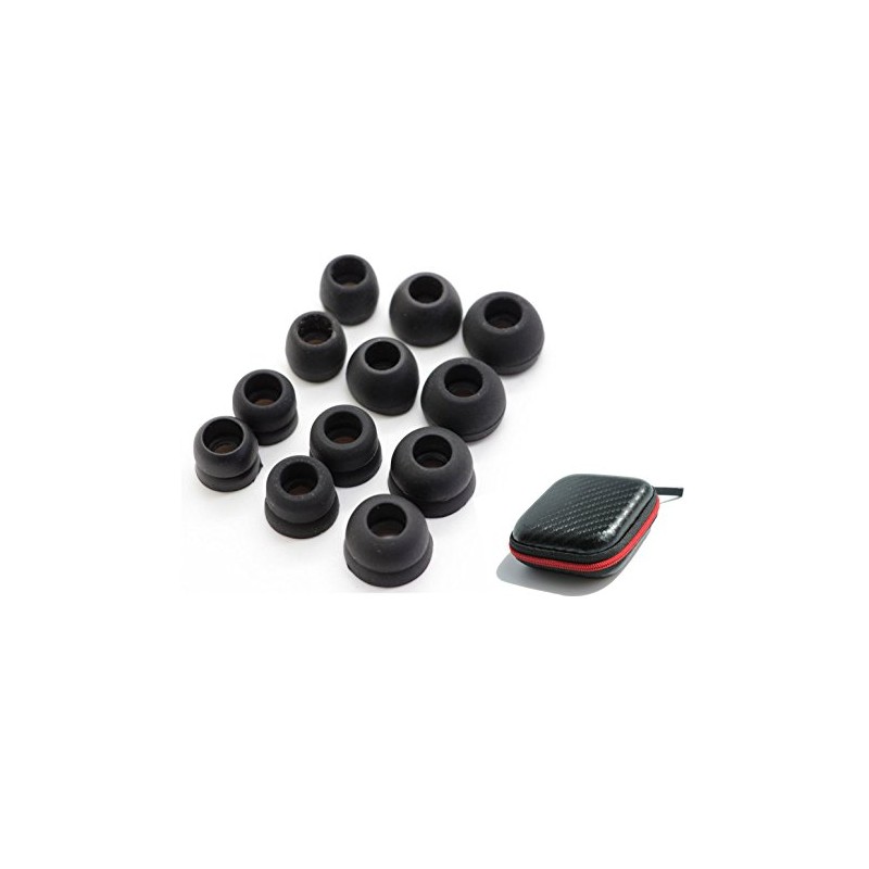 Zotech 12Pcs Replacement Earbuds Eartips Earbud Ear Tips Ear Buds