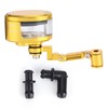 Front Brake Fluid Reservoir CNC Aluminum Motorcbike Oil Cup Set
