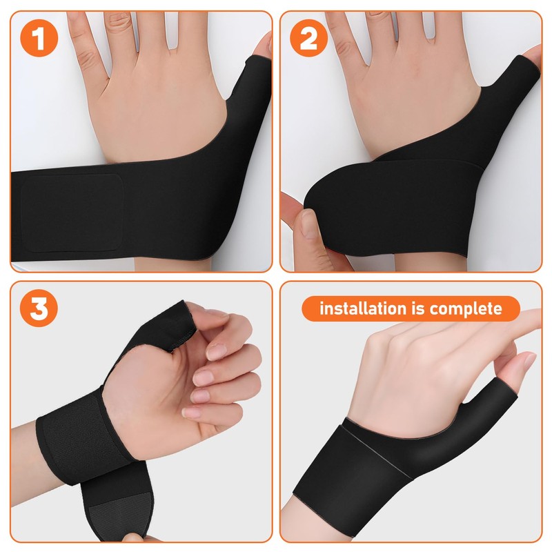 XOKL Pack of 2 Thumb Support for Arthritis, Elastic Thumb