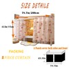 Navhao 2 Panels,Bottom Bunk Bed Curtains Cloth Breathable Bed Canopy