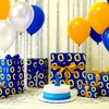 30pcs Tissue Paper Sheets, 20x14in Gold Ring Blue Cute Tissue