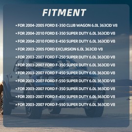 Cylinder Head Gasket Set (18mm) with Bolt Kit for 6.0L V8 Powerstroke Diesel Turbo Fit for Ford F250 F350 F450 F550 E350 E450 Super Duty 6.0L 2003-2010 HSU26734 26374PT CS26374 ES72229(FD6000-001)