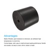 sourcing map Rubber Tapered Plug 24mm to 28mm with Hole
