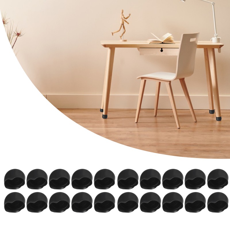 20 Pcs Chair Leg Floor Protectors Silicone Anti Slip Abrasion