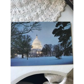 Unused Vintage 1984 Christmas Card National Republican Committee Capitol
