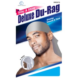 Dream World Silky & Shiny Deluxe Luxury Du-Rag Grey