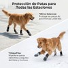 Zapatos para Perro 2 Pares, Calcetines Antideslizantes con Correas Ajustables,