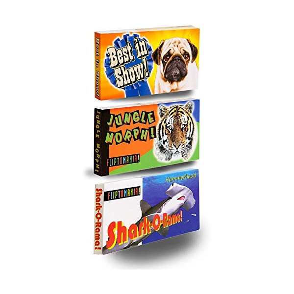 Fliptomania Wild And Wacky Animal Flipbook 3-Pack
