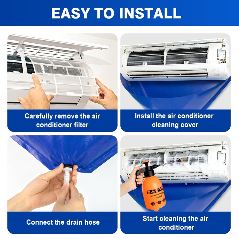 Aukdin Mini Split Cleaning Kit Bag with 2L High Pressure