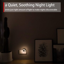 myCozyLite Nachtlicht Stecker, Steckdosenlicht mit Dämmerungssensor, Warmweiß, Energieeffizient, Lichtsensor, Smart Nachtlicht für Schlafzimmer, Bad, Küche, Rund, 2er Pack
