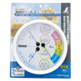 シンワ測定(Shinwa Sokutei) 温湿度計 F-3L2 熱中症注意 70505