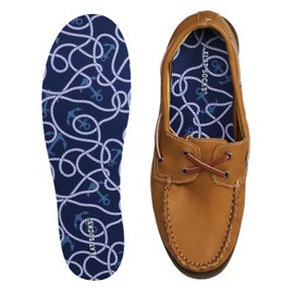 FLAT SOCKS No Show Socks, Sockless Shoe Liner, Washable Barefoot Shoe Insert for Men and Women, Seas-The-Day, Small