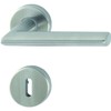 Hoppe Door Handle Set with Rosette BB Deadlock Stainless Steel