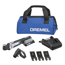 Dremel 20V Max Cordless Oscillating 1 Battery Tool Kit with 5 Accessories (Renewed)