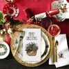 Horaldaily 100 Christmas Disposable Paper Decorative Guest Napkins, Holly Berry