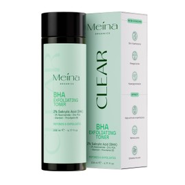 Meina BHA Peeling, Salicylic Acid Toner for Pimples, Acne and Blackheads, Face Scrub with Niacinamide, Salicylic Acid Exfoliant, Light Face Care, Quickly Absorbent, Reduce Pores, 200 ml