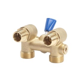 Mueller B & K 102-207 Washing Machine Shut Off Valve, 1/2" IPS Inlet X 3/4" MH Outlet