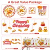 wellspar 191Pcs Hot Dog Party Decorations Tableware Set, 25 Serves