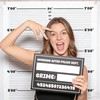 Mugshot Backdrop Photo Booth Banner 4.5 x 5.6 FT, Mugshot