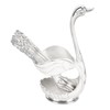 Silver Swan Dinnerware Set Swan Base Holder Teaspoon Cutlery Set