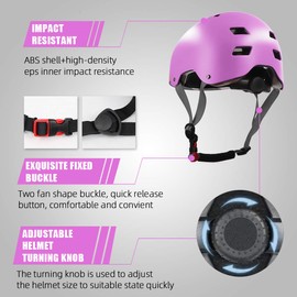 Kids Bike Helmet Adjustable Toddler Helmet with Knee Elbow Wrist Pads for Kids Ages 3-5-8-14 Boys Girls, Multi-Sport Skating Balance Bike Skateboard Scooter Rollerblading Helmet Set