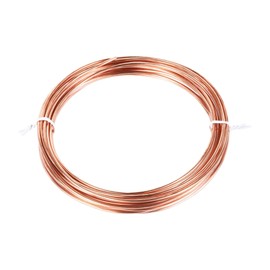 sourcing map Refrigeration Tubing 2mm OD x 1mm ID x 19.5Ft Length Copper Tubing Coil