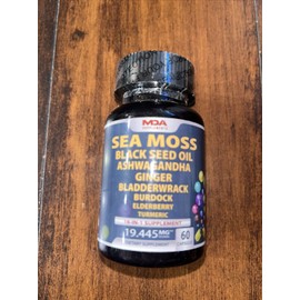 MDA Supplements Sea Moss 16-in-1 Capsules - 19.445 mg - 60 Count - Ex: 6/26