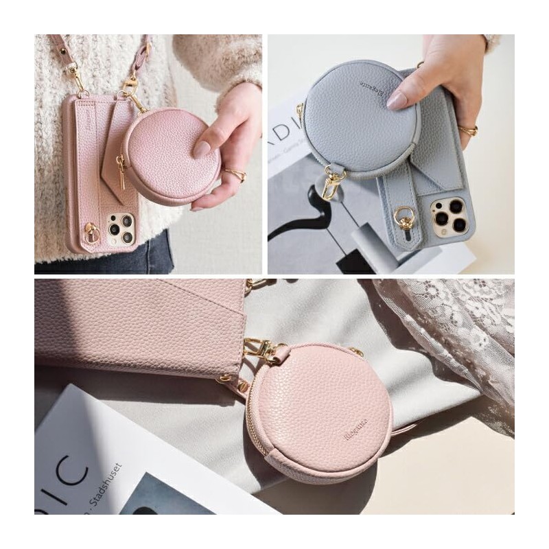 Elegante Round Mini Pouch, Round Mini Pouch, Round Makeup, Small