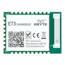 NRF52833 RF Wireless Module BLE5.1 BLE Mesh Thread Zigbee 2.4GHz EBYTE E73-2G4M08S1E 120m Transceiver Transmitter Receiver I/O Interface Low Power Consumption Small Size